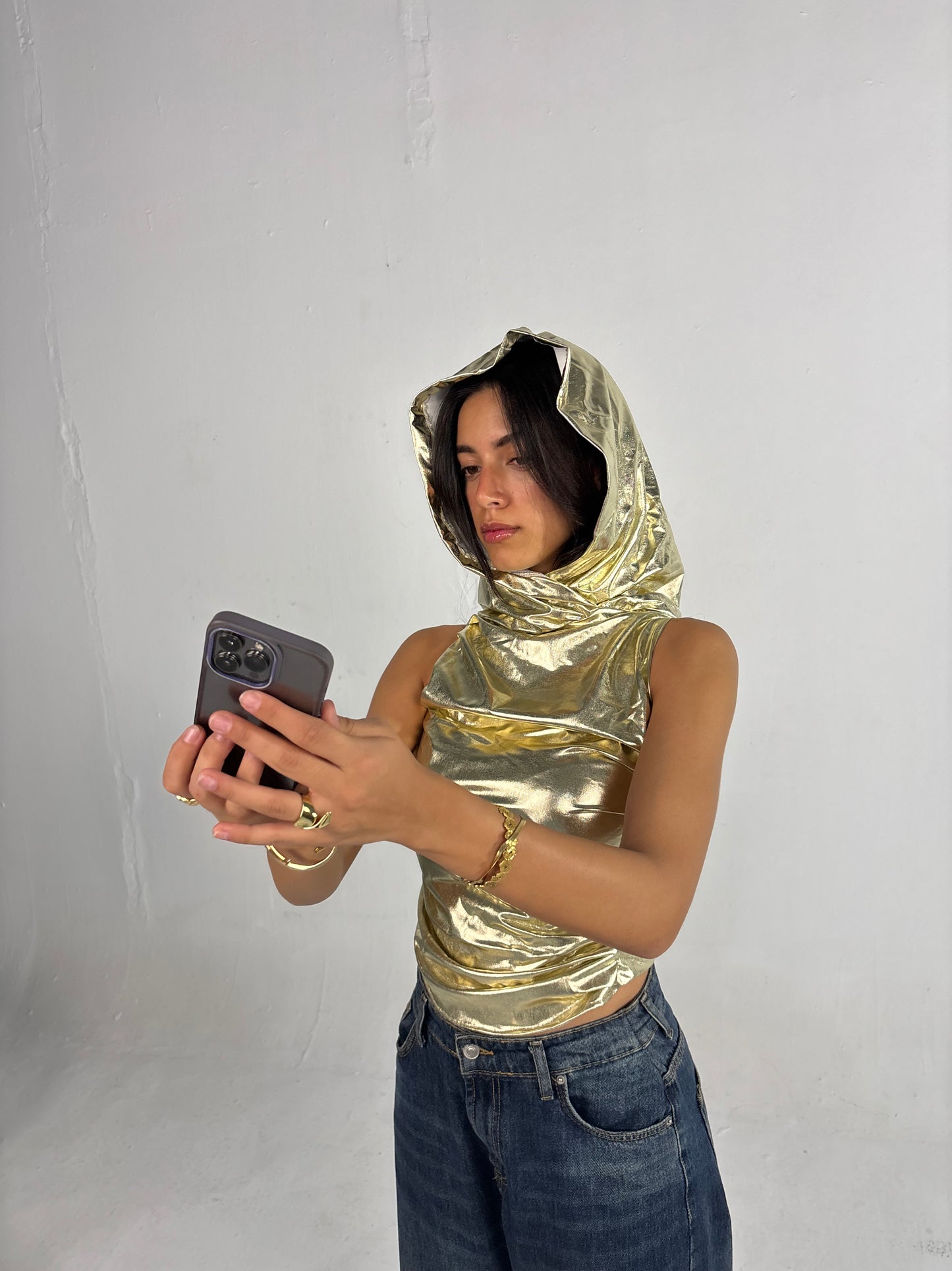 Hooded top